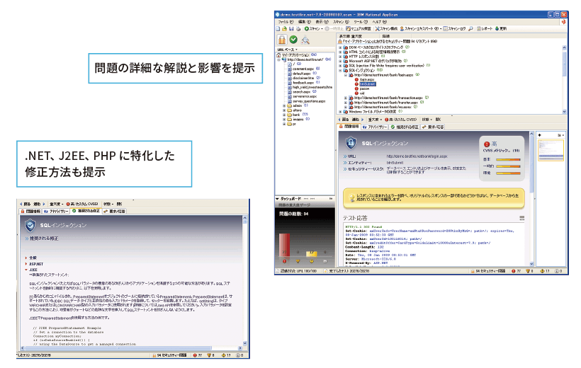 問題の詳細な解説と影響を提示、.NET、J2EE、PHP に特化した修正方法も提示